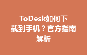 ToDesk如何下载到手机？官方指南解析-ToDesk下载 - ToDesk官网