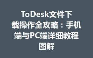 ToDesk文件下载操作全攻略：手机端与PC端详细教程图解-ToDesk下载 - ToDesk官网